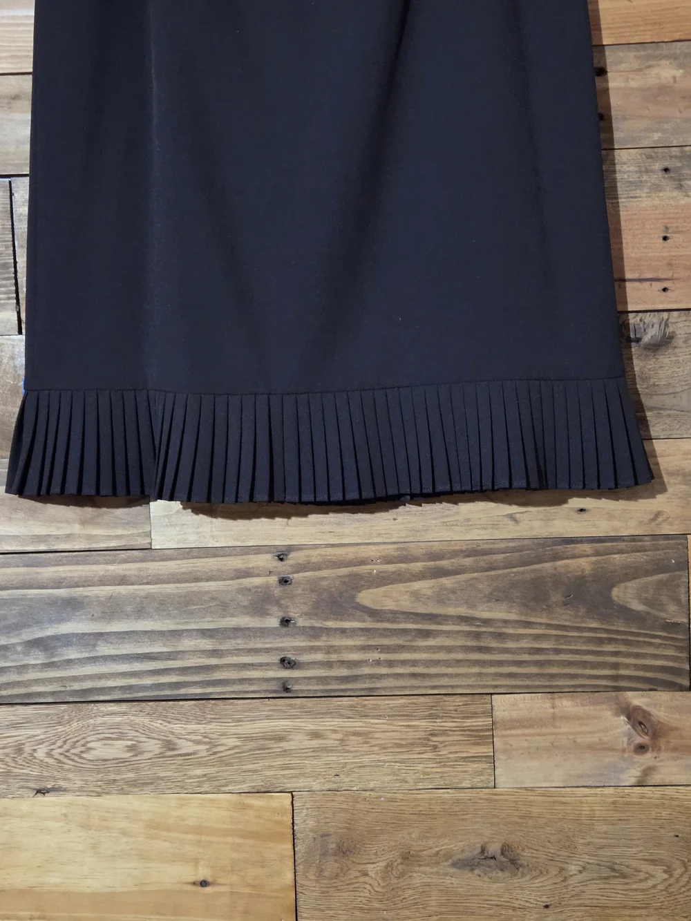 Le Suit Petite 6P Brown Classic Pleated Hem Midi Skirt Fully Lined Career Office